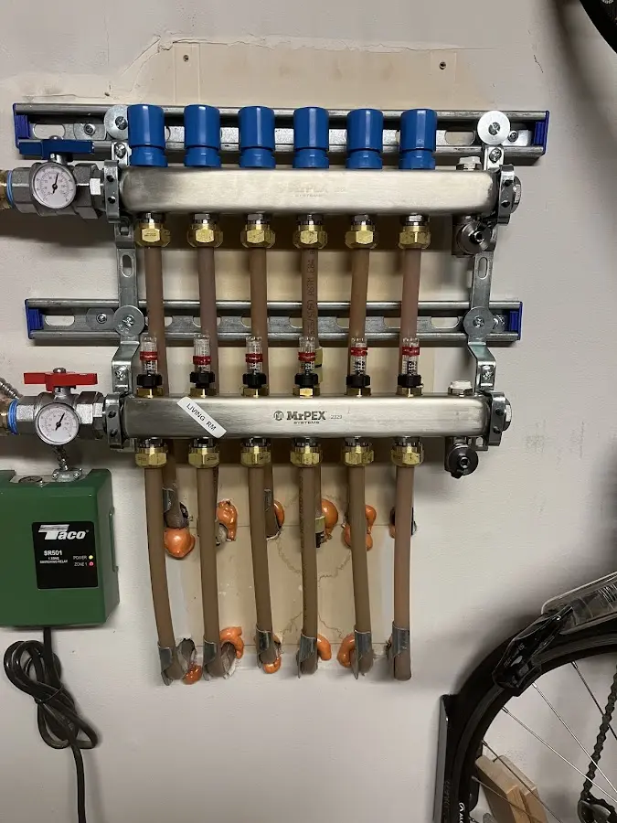 Plumber performing Gas Leak Detection at a residential property in East Cleveland